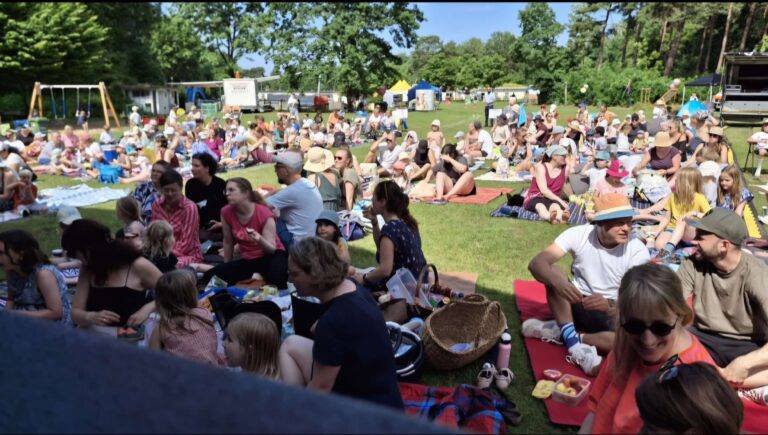 Schöne Picknickatmosphäre